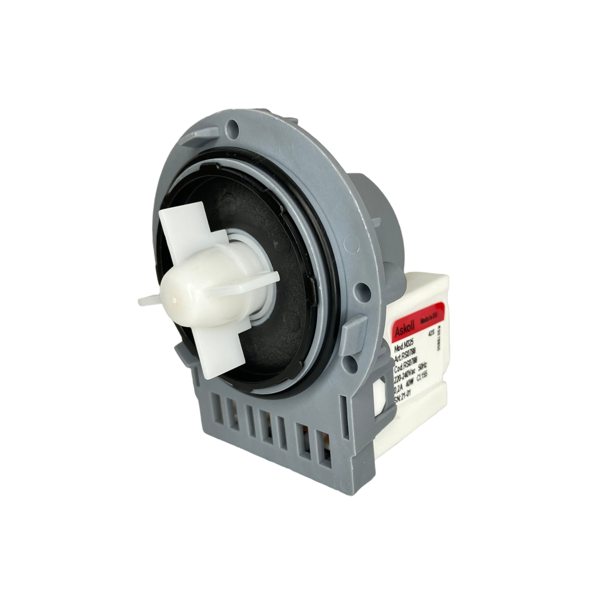 Насос для стиральной машины Askoll M325 40W 3 винта, клеммы назад - миниатюра 4