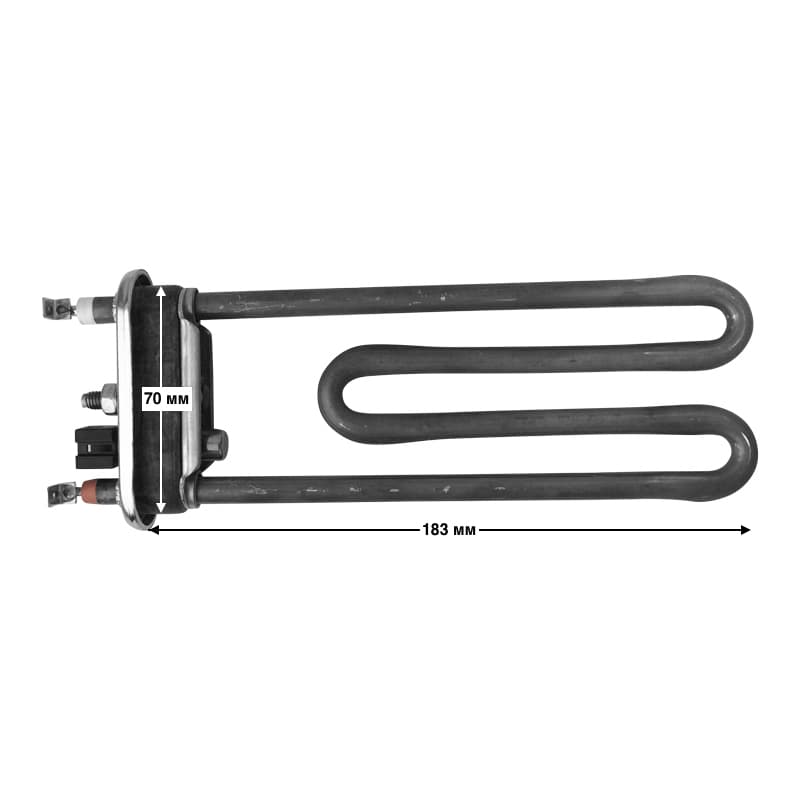 Тэн, нагреватель для стиральной машины 1900W 190 мм 3406111 - миниатюра 3
