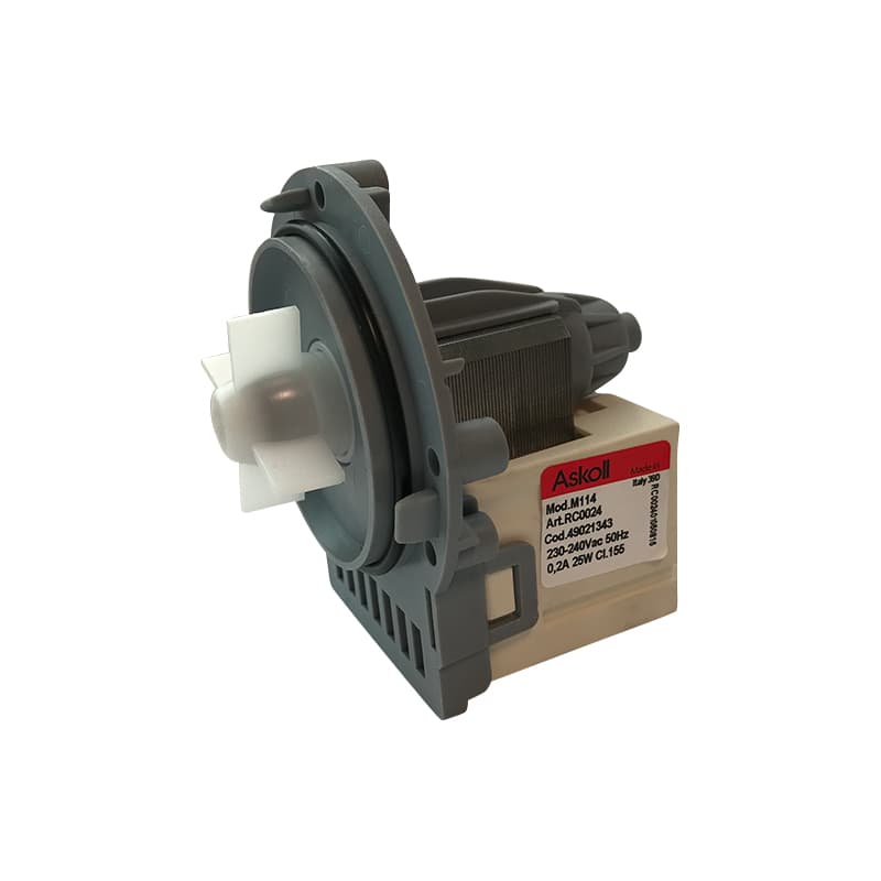 Насос для стиральной машины Askoll M114, 25W, 3 винта, фишка назад - миниатюра 8