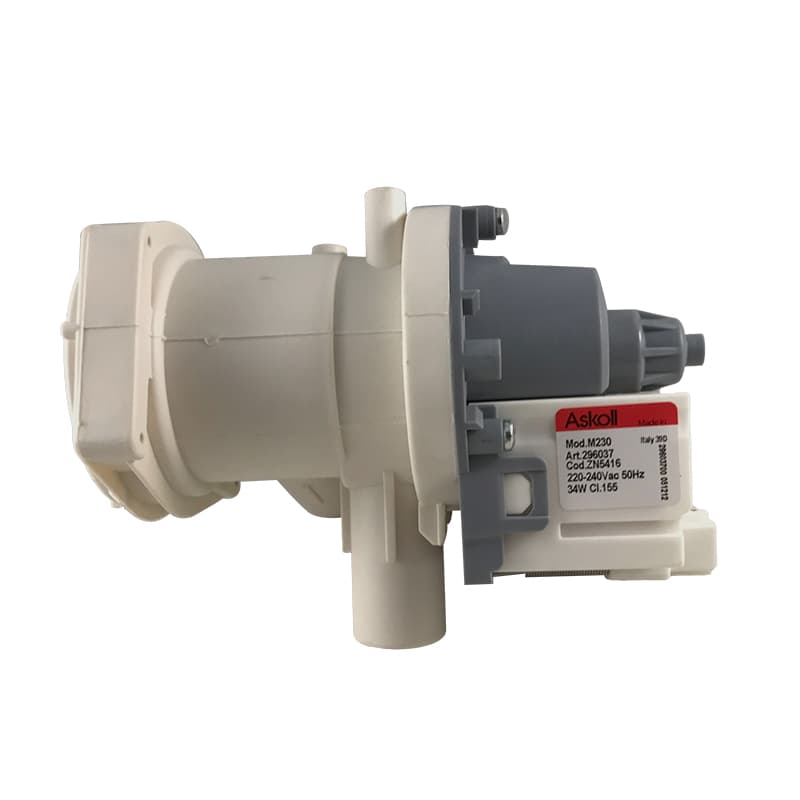 Насос для стиральной машины с улиткой в сборе Askoll M230 34W 3 винта, фишка назад 63BS618 - миниатюра 1