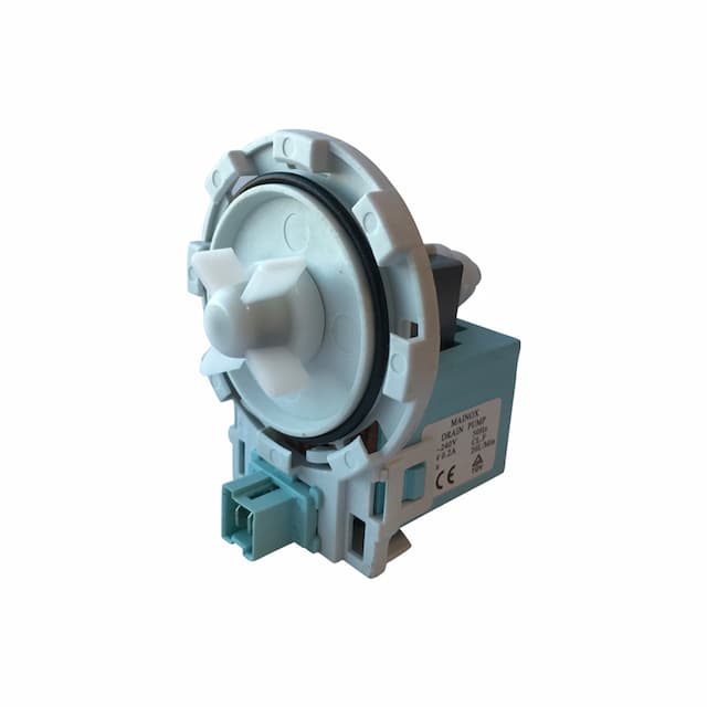 Насос для стиральной машины Mainox 10MA53 30W, 8 защелок, фишка вперед