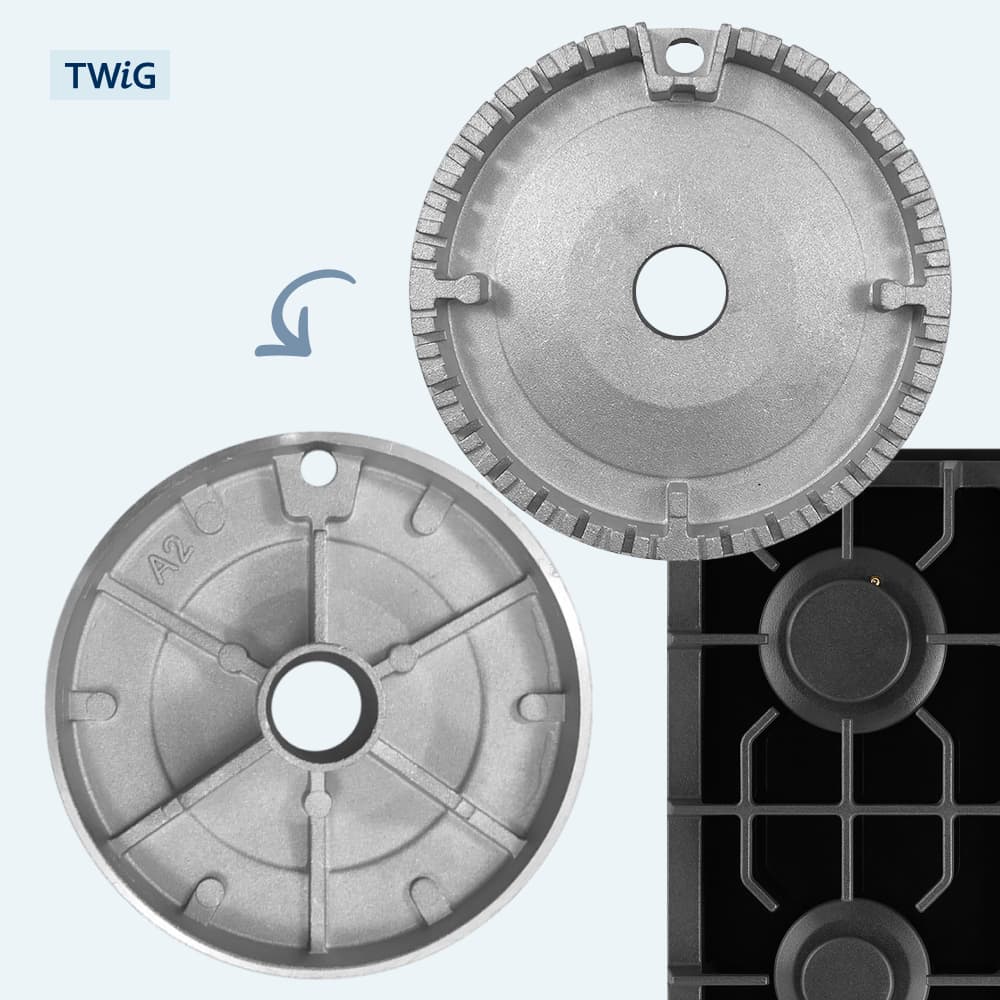 Рассекатель пламени (средний) для газовой плиты 94 мм - фото 2