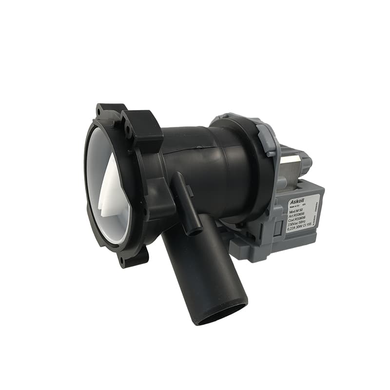 Насос для стиральной машины с улиткой в сборе Askoll M50 30W 3 защелки, фишка вперед - миниатюра 1