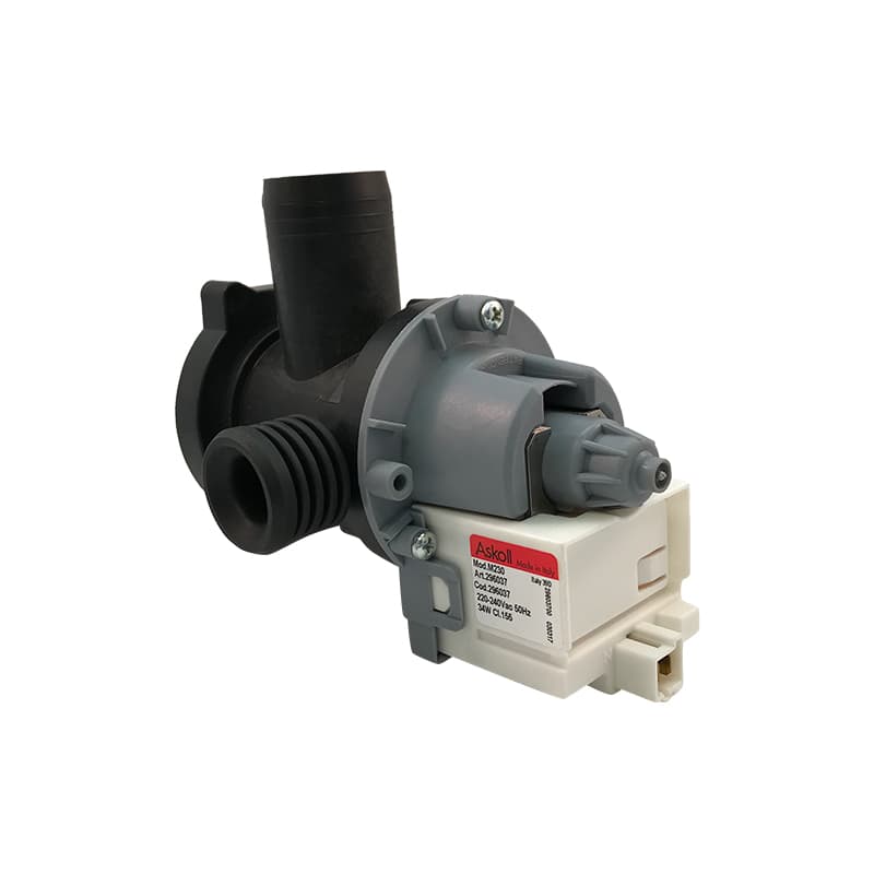 Насос для стиральной машины с улиткой в сборе Askoll M230 34W 3 винта, фишка назад - миниатюра 3