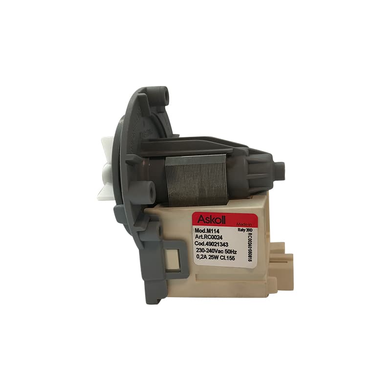 Насос для стиральной машины Askoll M114, 25W, 3 винта, фишка назад - миниатюра 11