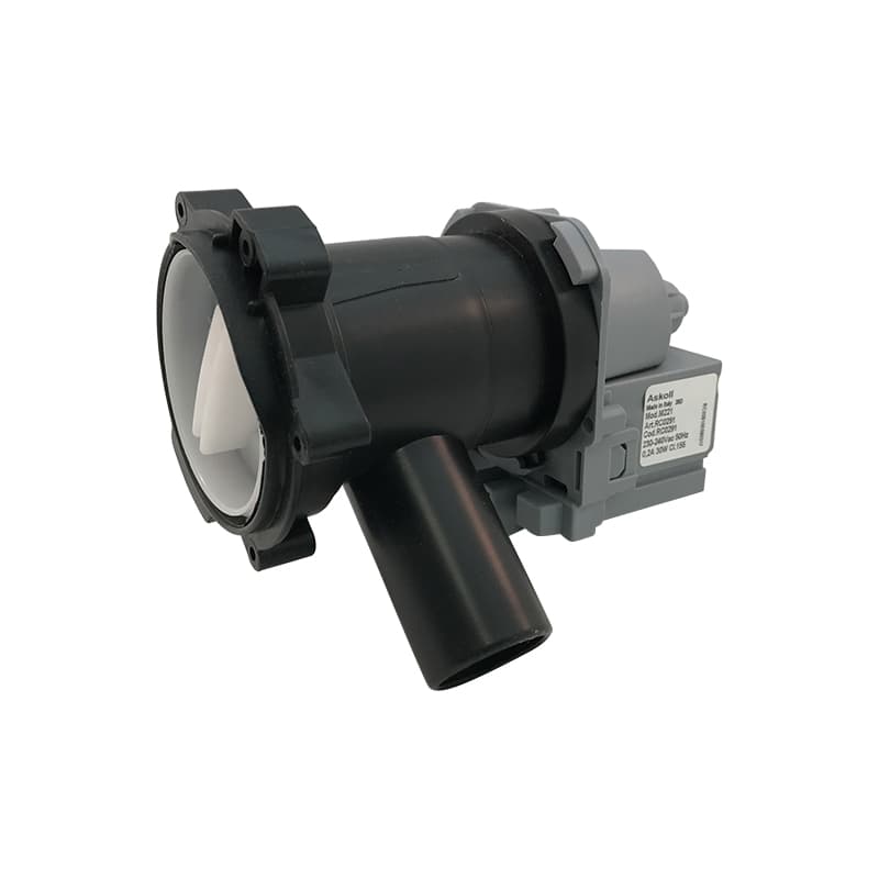 Насос для стиральной машины с улиткой в сборе Askoll M221 30W 3 защелки, фишка вперед - миниатюра 1