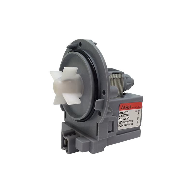 Насос для стиральной машины Askoll M253 25W 3 винта, клеммы вперед - миниатюра 2