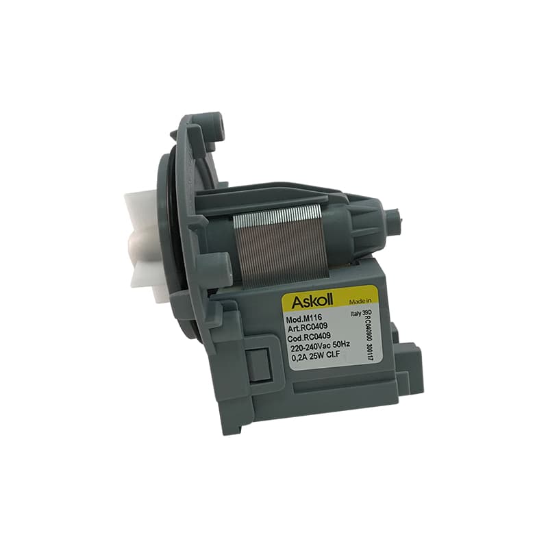 Насос для стиральной машины Askoll M116, 25W, 3 винта, фишка назад - миниатюра 2