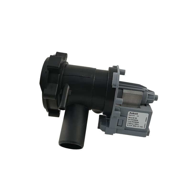 Насос для стиральной машины с улиткой в сборе Askoll M50 30W 3 защелки, фишка вперед - миниатюра 3