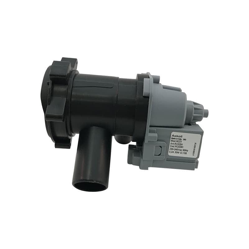 Насос для стиральной машины с улиткой в сборе Askoll M221 30W 3 защелки, фишка вперед - миниатюра 2
