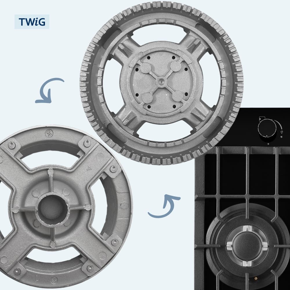 Рассекатель пламени (большой) для газовой плиты 126 мм - фото 2