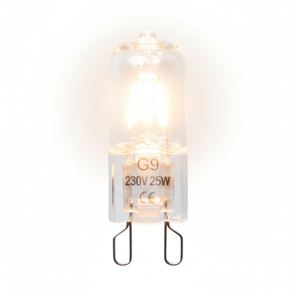 Лампочка галогеновая для духового шкафа G9 230V 25W (внутренняя) - миниатюра 5