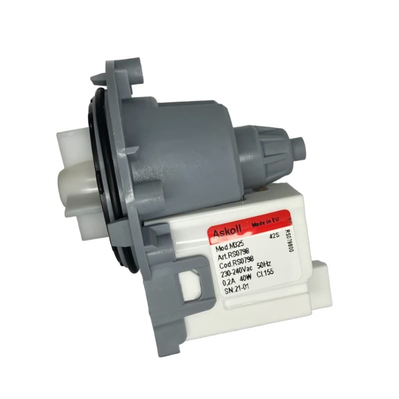 Насос для стиральной машины Askoll M325 RS0798, 40W, 3 винта, фишка назад - миниатюра 13