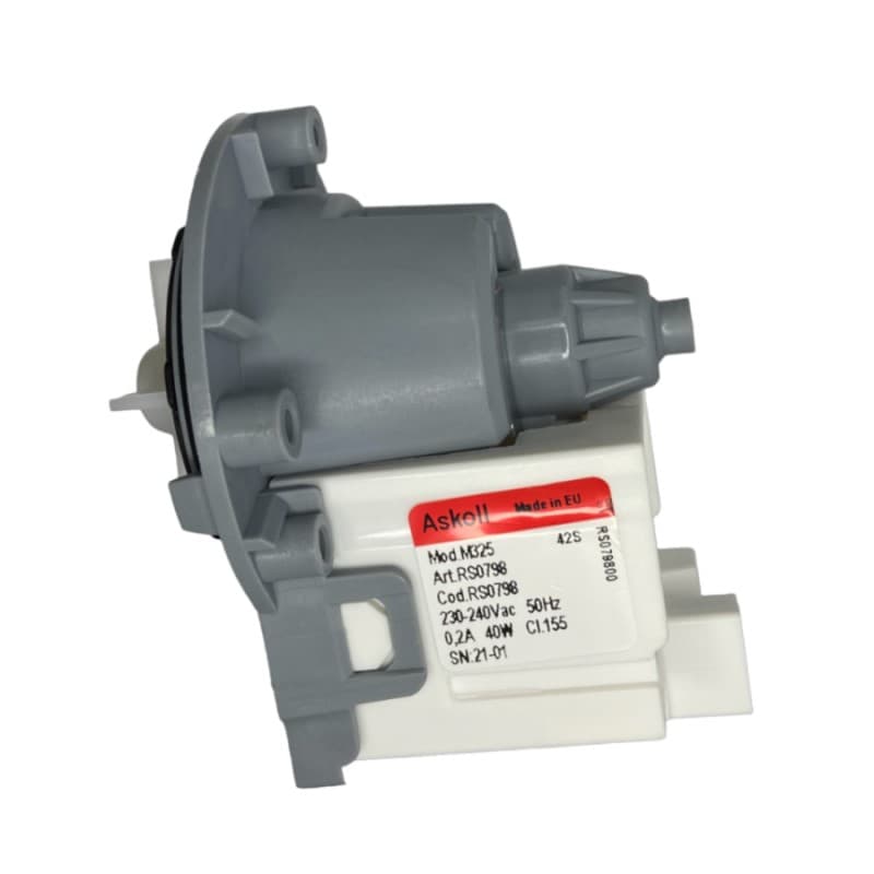 Насос для стиральной машины Askoll M325 RS0798, 40W, 3 винта, фишка назад - миниатюра 9