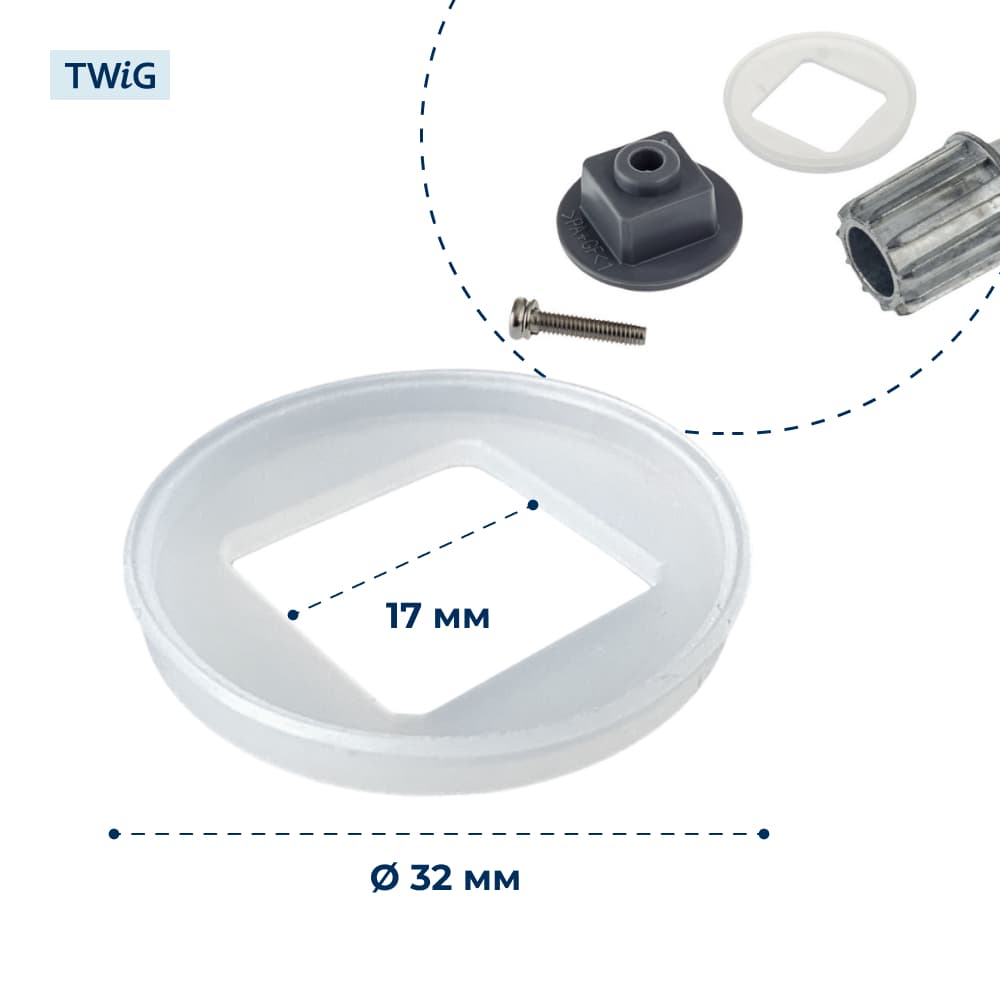 Сальник шнека для мясорубки Philips 996510063351 - миниатюра 2