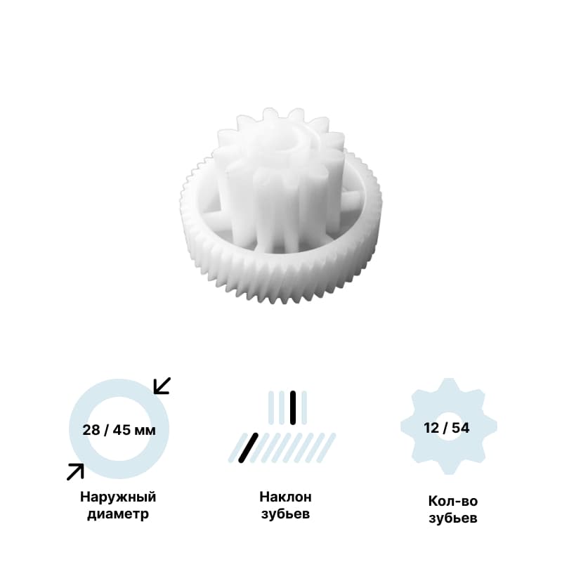 Шестерня малая для мясорубки DEXP DXP-MG-016 - фото 3