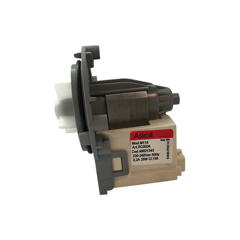 Насос для стиральной машины Askoll M114, 25W, 3 винта, фишка назад - миниатюра 13