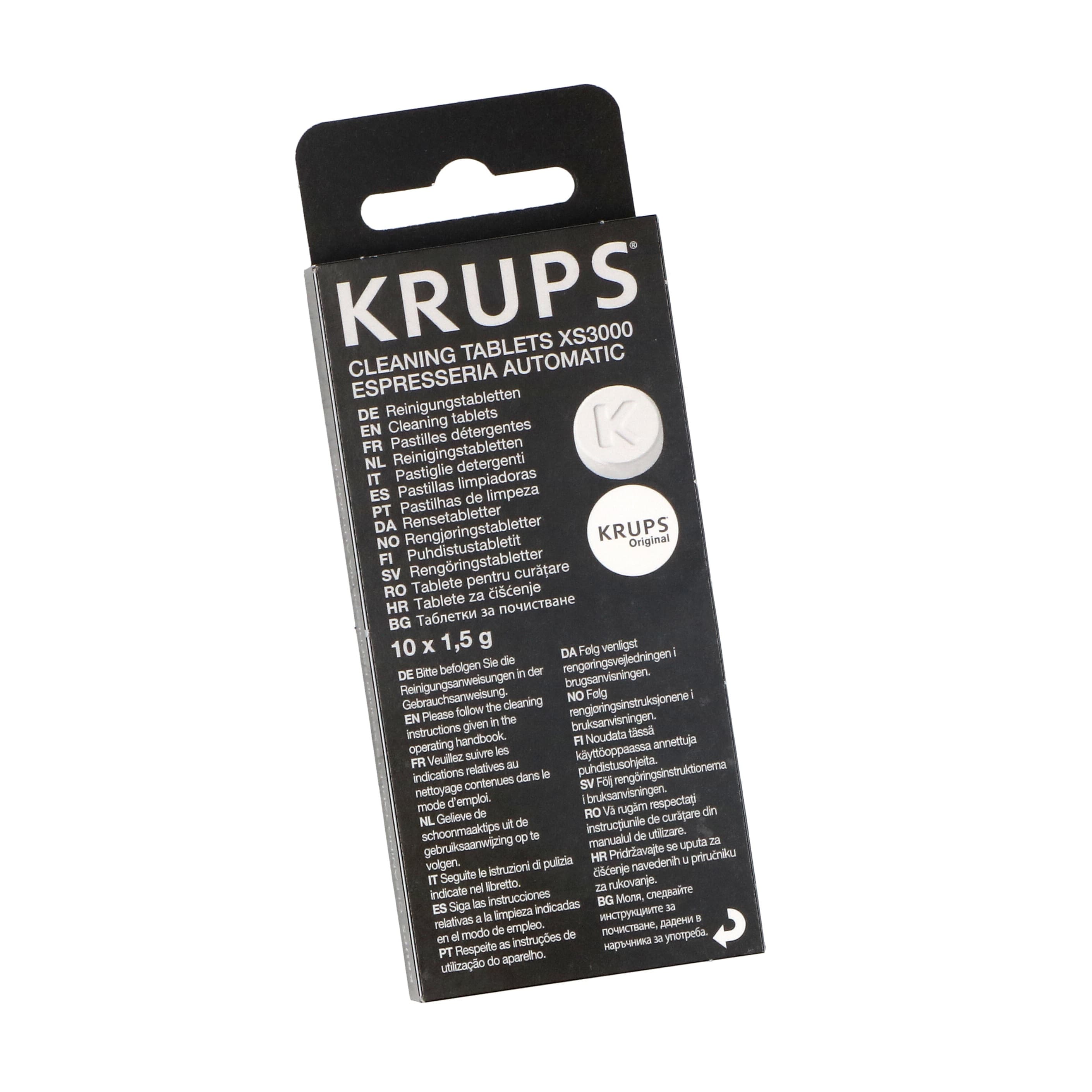 Чистящие таблетки от кофейных смол Krups XS300010 (10шт) - миниатюра 1