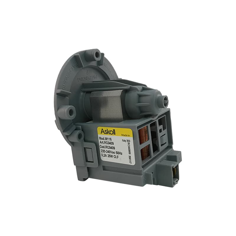 Насос для стиральной машины Askoll M116, 25W, 3 винта, фишка назад - миниатюра 3