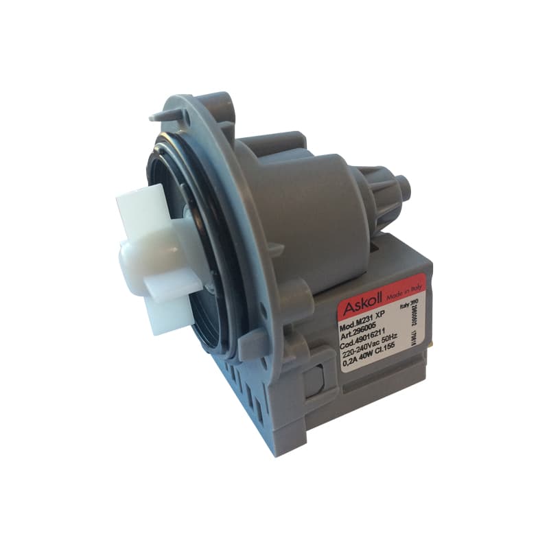 Насос для стиральной машины Askoll M231 XP 40W 3 винта, клеммы назад