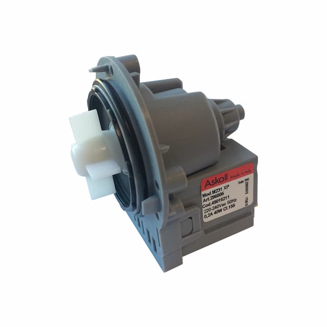 Насос для стиральной машины Askoll M231 XP 40W 3 винта, клеммы назад