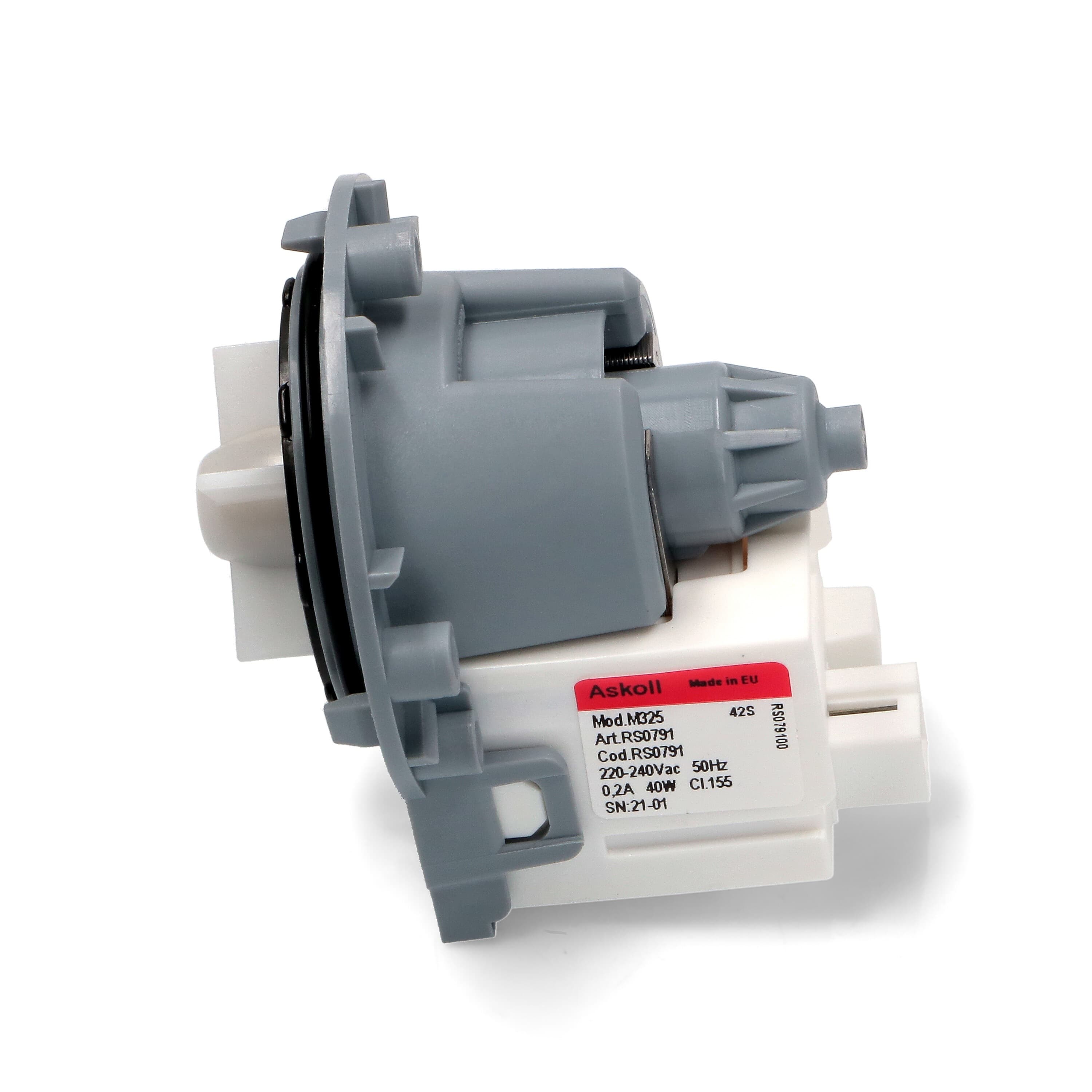 Насос для стиральной машины Askoll M325 RS0791 40W 3 винта, фишка назад